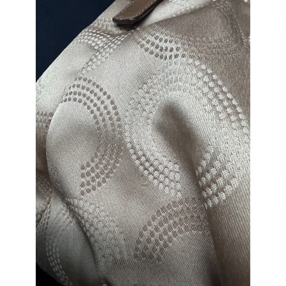 Coach Madison Signature Collection Dotted OP Maggie Taupe Y2K Hobo Slouch 2010
